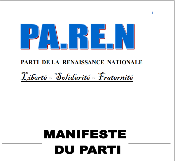 paren parti manifeste