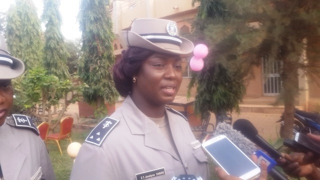 Commissaire Dabiré Jocelyne, vice-présidente de l'association des fonctionnaires féminins de la Police Nationale