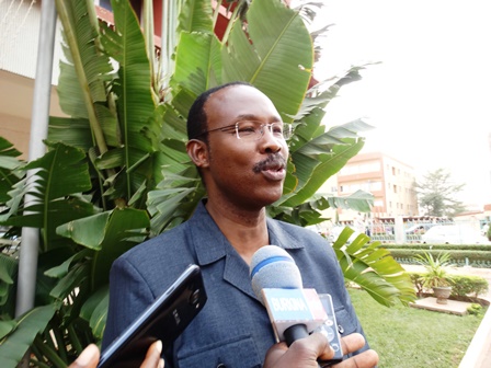 Nathanaël Ouédraogo, représentant du parti UPC à l'issue de la rencontre.