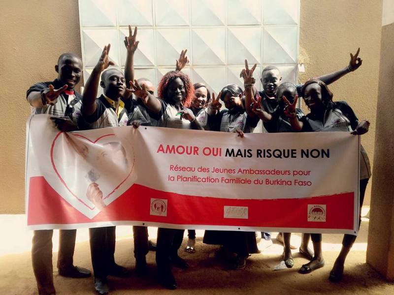 Réseau des jeunes ambassadeurs pour la PF du Burkina Faso.