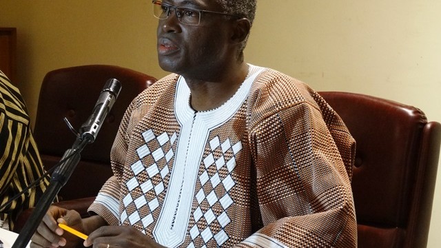 Jean Martin Coulibaly, ministre de l'éducation nationale et de l'alphabétisation le 4 février 2016 -  © Burkina24