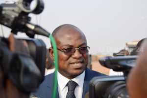 Le minsitre des infrastructures, Eric Wendmanegda Bougouma