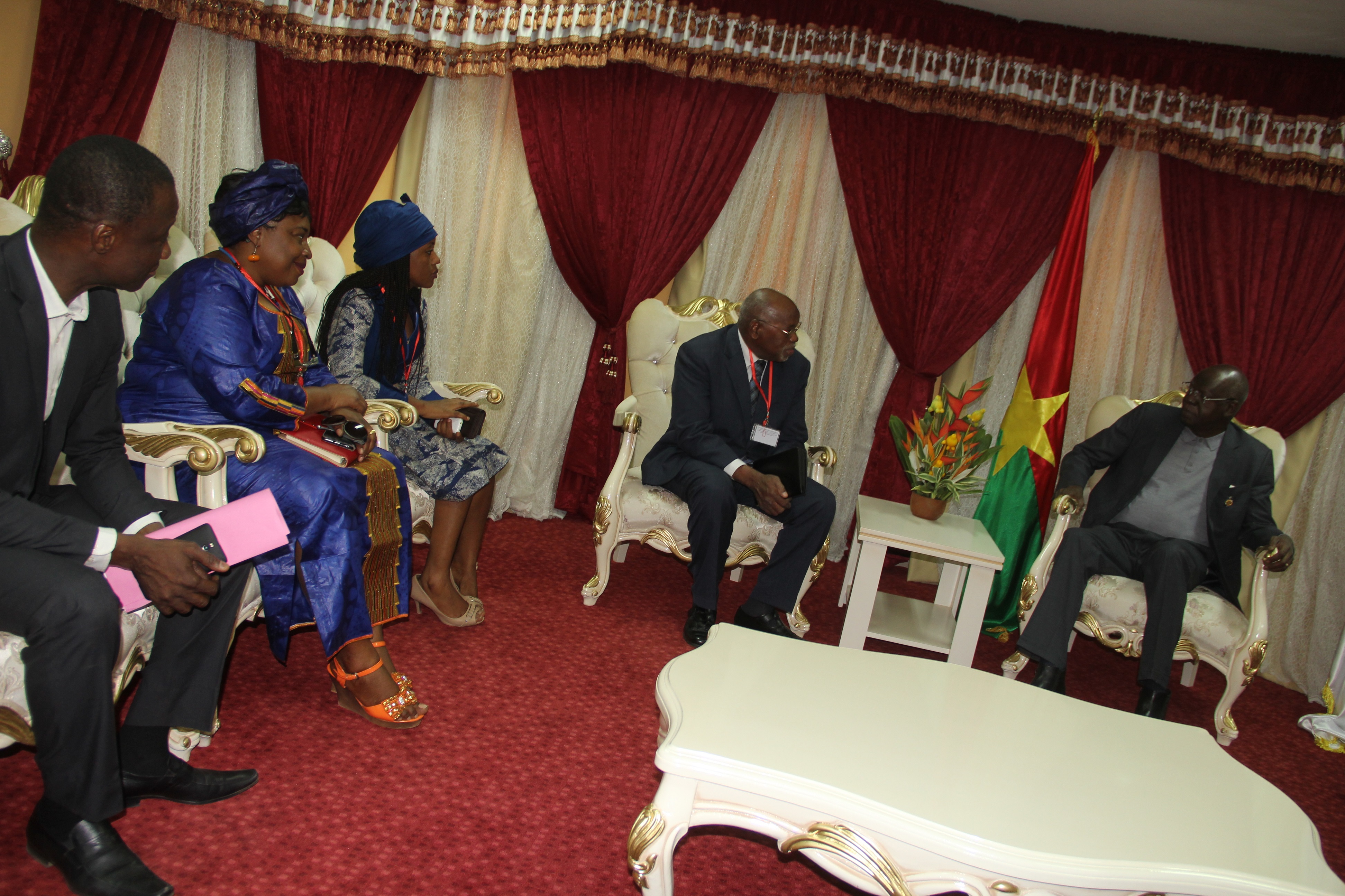 Le Groupe d'initiative pour l'érection d'un musée de l'ancienne Assemblée nationale a été reçu par Salifou Diallo,Président de l'Assemblée nationale. © Assemblée nationale.