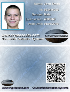 Pièce d'identité authentique sécurisée avec "Counter-fight" de Cryptocodex Ltd.