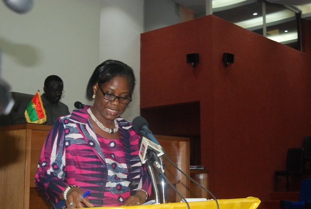 La ministre de l’économie, des finances et du développement Rosine CoulibalySori