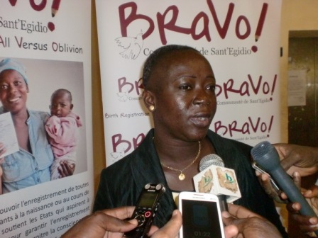 Colette Guébré, responsable de BRAVO-Burkina.