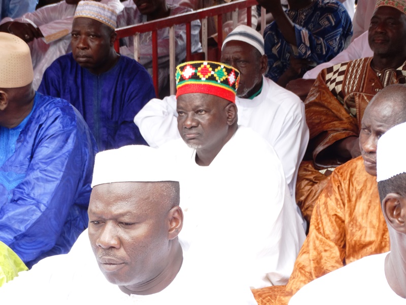 Le Mogho Naba Baongho (milieu) a marqué de sa présence la cérémonie d'adoration.