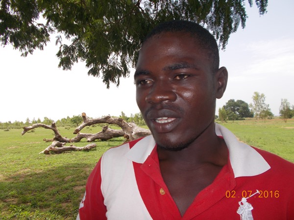 Boukaré Goumbané, fils de Guirssoum : « J’ai 25 ans présentement et je suis né ici trouver que mon père cultivait ce champ »