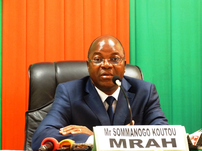 Sommanogo Koutou, ministre des ressources animales et halieutiques. © Burkina24