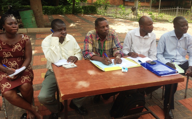 Une délégation du Bureau du SYNATIC.