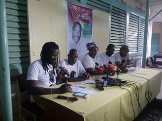 Les organisateurs lors de la conférence de presse - © R. Zinaba