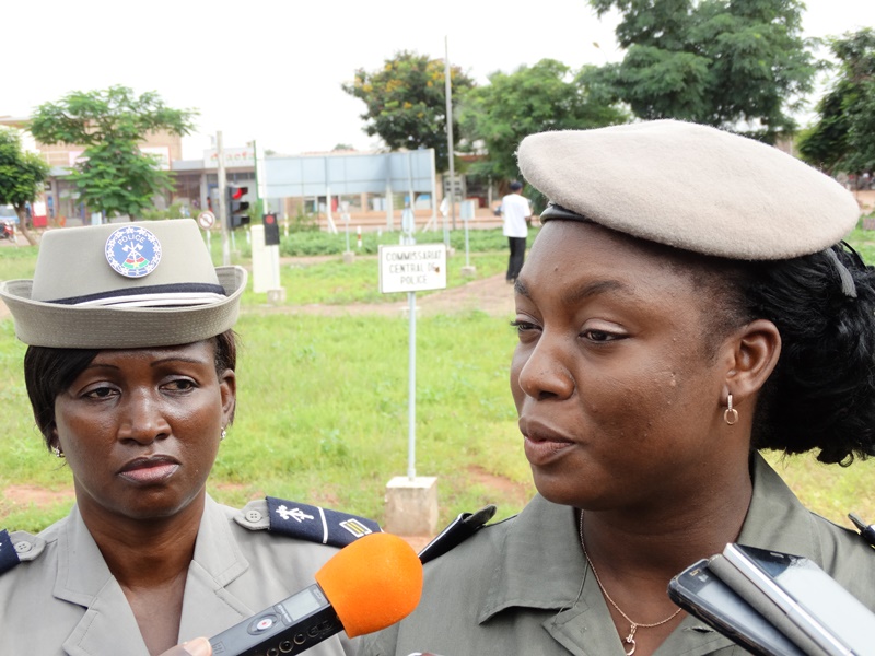 Commissaire Jocelyne Dabiré, vice présidente de l'Association des fonctionnaires féminins de la police nationale © Burkina24
