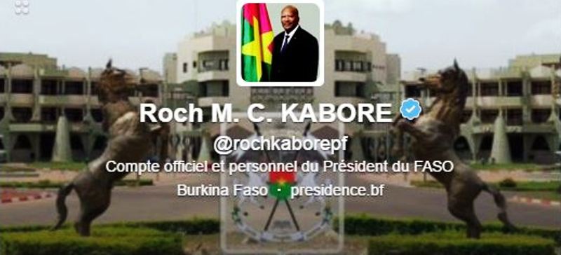 Le compte Twitter du Président du Faso est certifié.