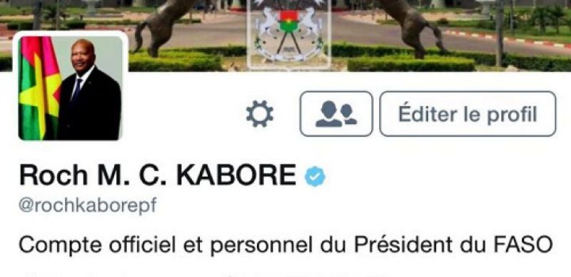 Compte Twitter du Président du Faso certifié