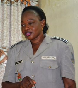 L’officier de police Pulchérie Domba, chef de la section accident du Commissariat central de Ouagadougou