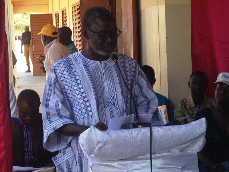 Le ministère de l’éducation nationale était représenté par François Compaoré, Conseiller technique du MENA. (© Burkina24)