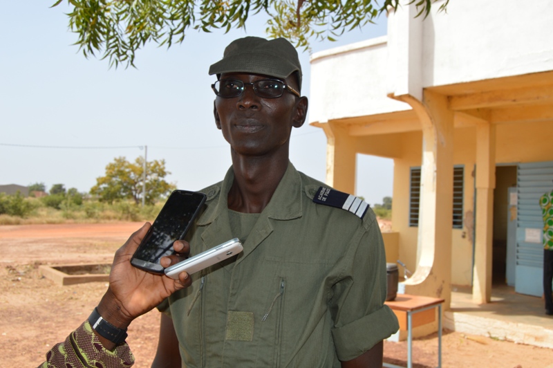 L'élève commissaire de Police, Sylvain Moise Tiendrébeogo, délégué général