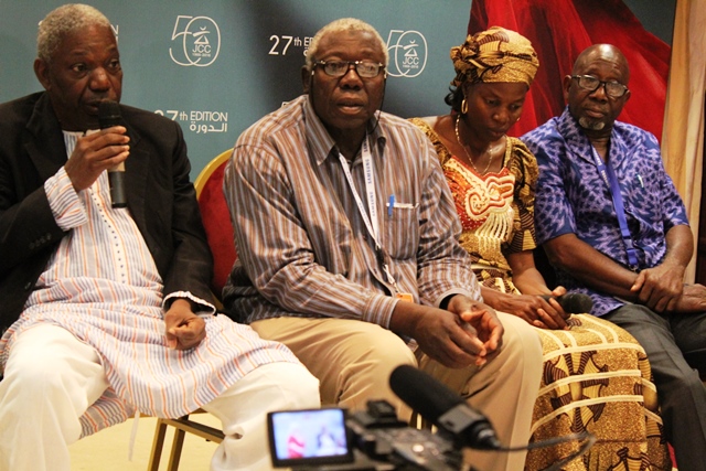 Idrissa Ouédraogo et ses comédiens, Barrou Oumarou, Assita Ouédraogo et Rasmané Ouédraogo