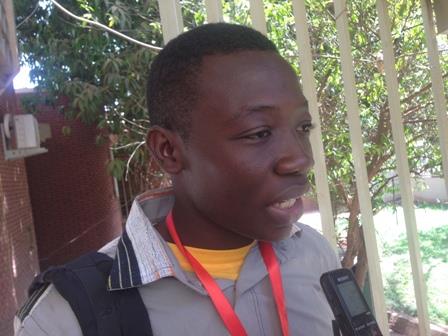 Kévin Douamba, le plus jeune inventeur du FRSIT.