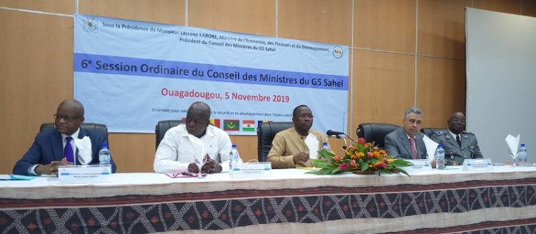 la 6e session ordinaire du conseil des ministres du G5 Sahel